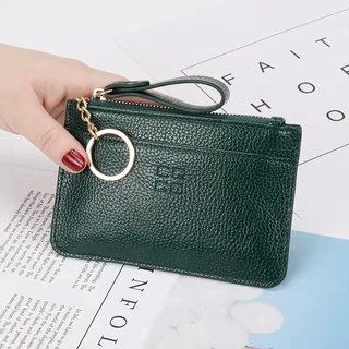 Genuine leather coin purse, ladies portable wallet, soft leather new card case, ultra-thin key case