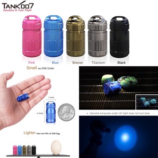 TANK007 UV-E15 Ai 365nm Mini Keychain Flashlight