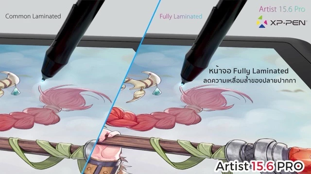 XPPen Artist 15.6 Pro เมาส์ปากกาแบบหน้าจอวาดภาพ ขนาด 15.6 นิ้ว แรงกดปากกา 8192 ระดับ ค่าสี 120% sRGB