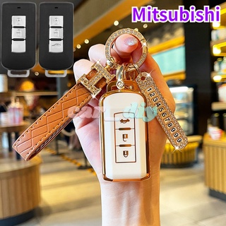 เคสรีโมทกุญแจรถยนต์ TPU แบบนิ่ม สําหรับ MITSUBISHI OUTLANDER 3 ASX Colt Lancer Grandis Pajero Sport