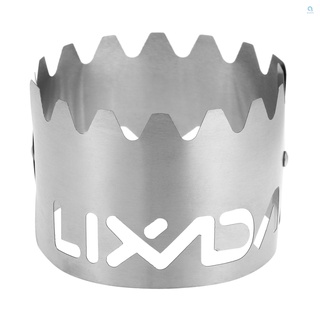 Lixada 2-in-1 ชั้นวางเตาแอลกอฮอล์ ไทเทเนียม น้ําหนักเบา แบบพกพา สําหรับตั้งแคมป์ เดินป่า แบกเป้