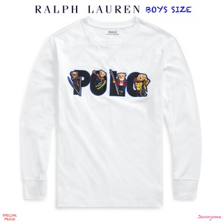 RALPH LAUREN SKI BEAR COTTON JERSEY TEE ( BOYS SIZE 8-20 YEARS )