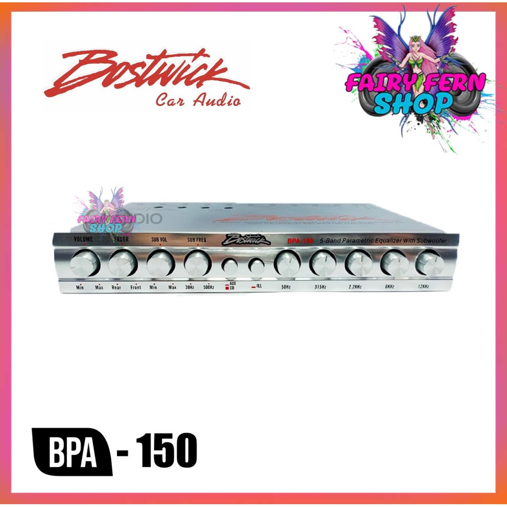 bostwick-ปรีแอมป์-5-แบนด์-bpa-150-ปรีแอมป์เสียงดี-เสียงดีๆ-เบสแรงๆ-แยกซับอิสระ-ปรีปรับเสียง-ปรีแอมป์ติดรถยนต์-ปรีแอมป์