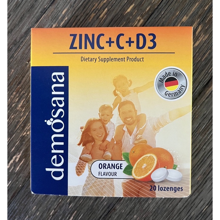 Demosana ZINC+C+D3 Orange Flavour Shopee Thailand