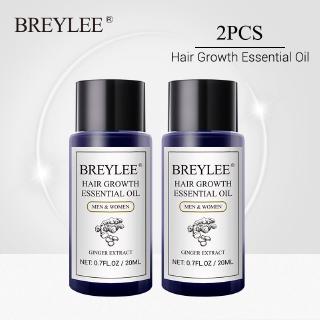 Breylee เซรั่มเอสเซ้นเร่งการเจริญเติบโตของเส้นผม ป้องกันผมร่วง 2 ชิ้น