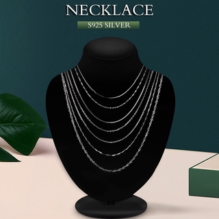 ภาพขนาดย่อของภาพหน้าปกสินค้าสร้อยคอเงินแท้ 92.5% แฟชั่น เครื่องประดับสำหรับผู้หญิง จากร้าน kekelijewelry.th บน Shopee