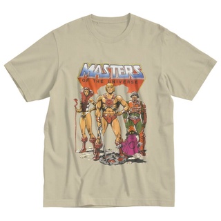 เสื้อยืดแขนสั้น ผ้าฝ้าย พิมพ์ลาย He-Man And The Masters Of The Universe Skeletor 80s She-Ra Beast สไตล์คลาสสิก สําหรับผู