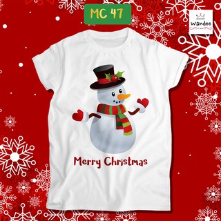 คริสต์มาส เสื้อยืดคริสต์มาส เสื้อคริสต์มาส Christmas &amp; Happy new year (MC47)