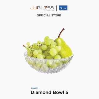 AMORN - (Ocean) P00123 Diamond Bowl - ชามไดมอนด์ ชามดินเนอร์เเวร์ ชามโอเชี่ยนกลาส 5 นิ้ว Diamond 5"