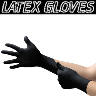 ถุงมือยาง Latex Gloves ใช้สำหรับสัก ไม่มีแป้ง อย่างดี ยึดเกาะได้ดี ไม่ลื่น ขนาด S,M,L เลือกขนาด 50 ชิ้นในแพ็ค