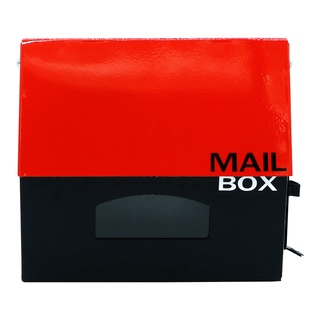 ตู้จดหมาย Two Tone Mini GIANT KINGKONG ขนาด 22.5 x 10 x 23.5 ซม. สีแดง - ดำ กล่องจดหมาย