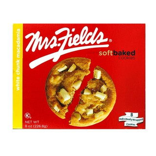 คุกกี้ผสมช็อกโกแลตขาวและแมคคาเดเมีย ในตำนานจากอเมริกา มิสซิสฟิลด์ Mrs. Fields White Chunk Macadamia Cookies.226.8g