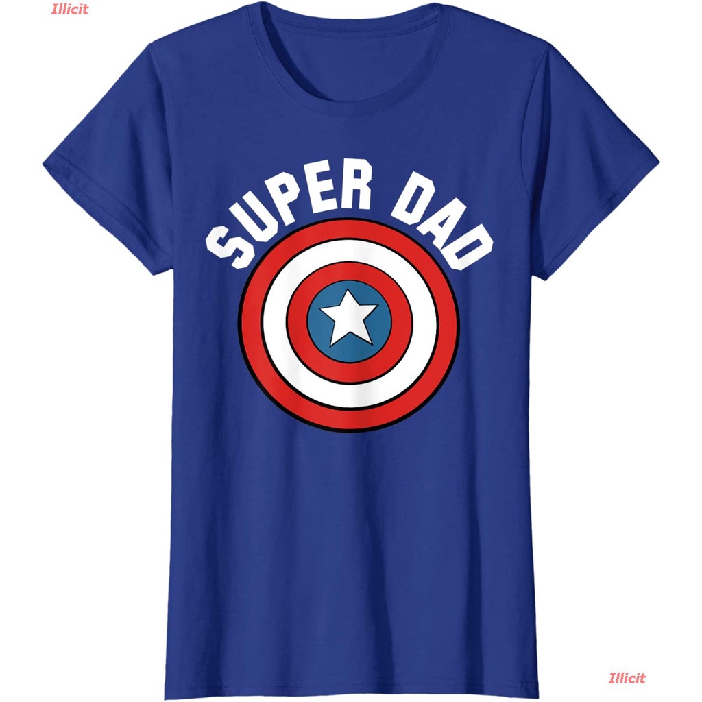 เสื้อยืดยอดนิยม-marvel-fathers-day-super-dad-captain-america-shield-t-shirt-popular-t-shirts