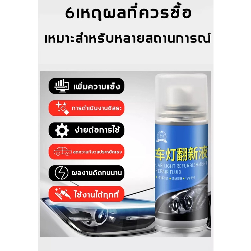 laojiang-ขัดไฟหน้า-150ml-ปัญหาไฟรถทุกชนิดแก้ไขได้ด้วยการฉีดพ่นและเช็ดเพียงครั้งเดียว-น้ำยาขัดโคมไฟ-ขัดโคมไฟหน้า