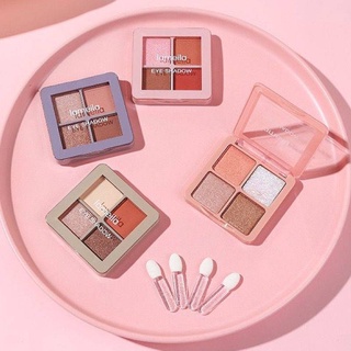 Eyeshadow Disc Powder Palette พาเลททาตา 4 สี ชิมเมอร์ และกลิตเตอร์ เนื้อสีแน่น ละมุน ติดทนนาน NO.5086