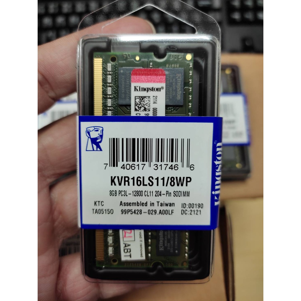 ram-kingston-kvr-for-notebook-bus-1600-nb-ddr3l-8gb-kvr-16ls11-8wp-ของใหม่