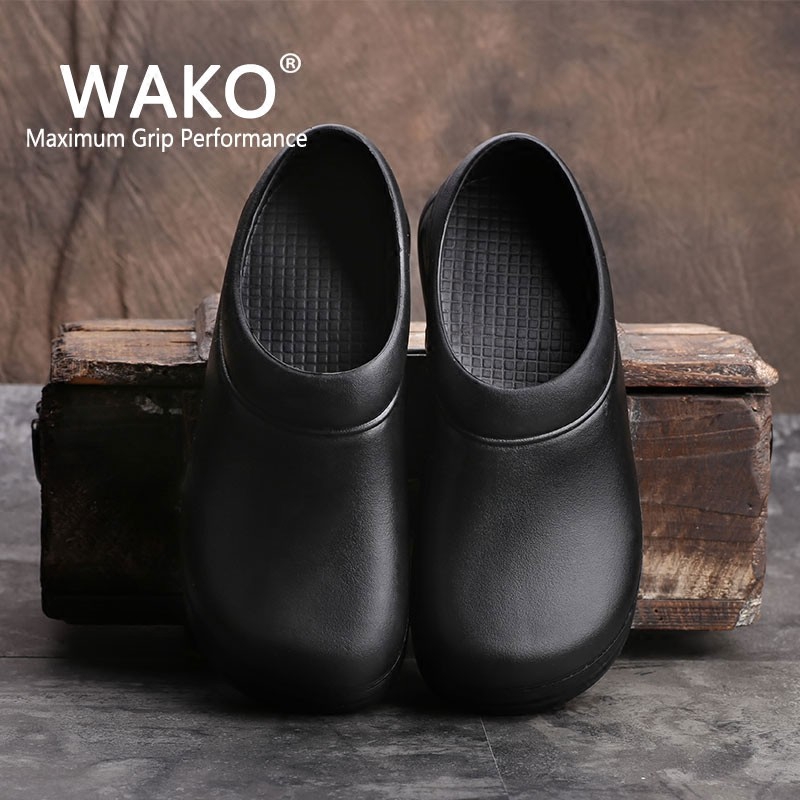 ราคาและรีวิวรองเท้าเชฟ รองเท้ากันลื่น รองเท้าใส่ทำงานในครัว Wako รุ่น 9031