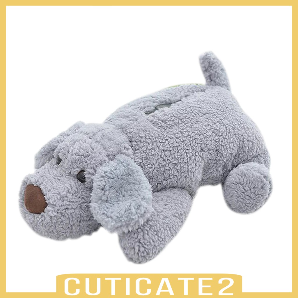 cuticate2-กล่องทิชชู่ตุ๊กตาลูกสุนัข-42-ซม-สีน้ําตาล