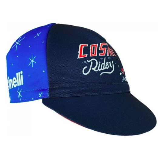 หมวกจักรยาน-cinelli-cosmic-riders-cap-blue-1-ใบ-สินค้าถูกลิขสิทธิ์