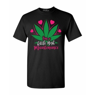 ขายดี!ขายดี เสื้อยืดคลาสสิก พิมพ์ลาย Im A Little High Maintenance Stoner s KGcoli01HJpnmo94S-5XL