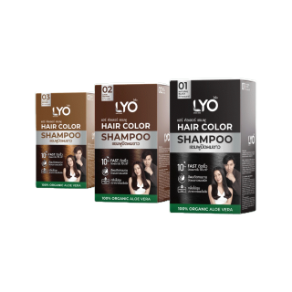 LYO HAIR COLOR SHAMPOO - ไลโอ แฮร์ คัลเลอร์ แชมพู (6ซอง / กล่อง)