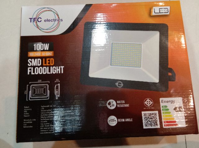 โคมสปอร์ตไลท์led-100w-dl-ww-tfc