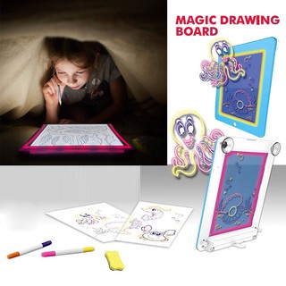 Magic LED Light Drawing Pad, 2024 New LED Light Up Drawing Board for Kids