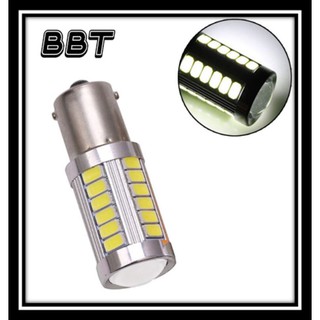 BBT 1 คู่ สีขาว ไฟเลี้ยว LED รถและไฟเบรค ไฟท้ายถอยหลังโคมไฟ 1156 5630-33SMD LED 1156W