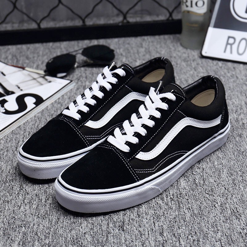 พร้อมกล่องแท้-รองเท้าผ้าใบทรง-vans-oldskool-แวนโอสคูล-มีเก็บเงินปลายทาง-รองเท้าผ้าใบทรงแวนโอสคูล-รองเท้าทรงvans