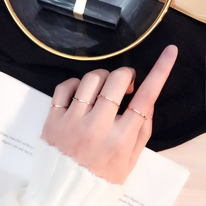 แหวนแสตนเลสมินิมอลขนาด1-mm-ไม่ลอก-ไม่ดำ-เรียบหรูดูดี
