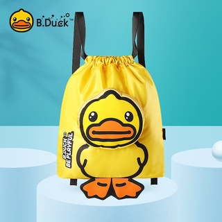 Bduckเป็ดสีเหลืองขนาดเล็กเด็กว่ายน้ำกระเป๋าเป้สะพายหลังคานกระเป๋าเป้สะพายหลังกันน้ำแห้งและเปียกแยกถุงเก็บกระเป๋าชายหาด