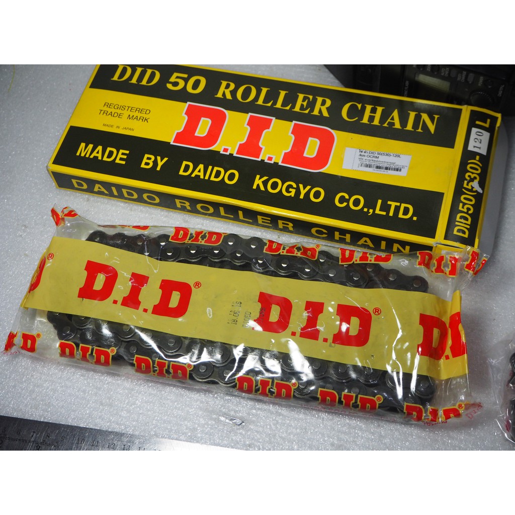 โซ่-525-120ข้อ-did-ญี่ปุ่น-standard-ดำ-did-roller-chain-firstmotorshop-เก็บเงินปลายทางได้