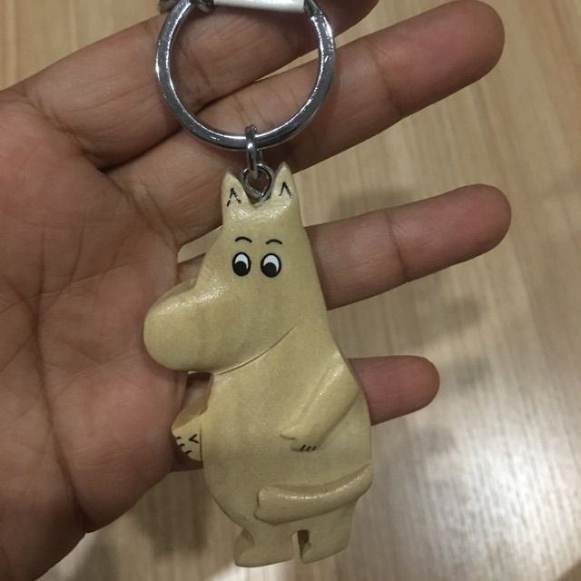 พวงกุญแจมูมิน-moomin-ทำจากไม้