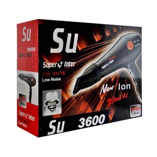 Super V Inter Professional Hair Dryerไดร์เป่าผม ซุปเปอร์วี รุ่นSU3600 (2100วัตต์)