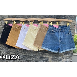 สินค้า กางเกงขาสั้นเอวสูง 6602-1# LIZA Jeans👑👑👑🍭🍭🌈🌈