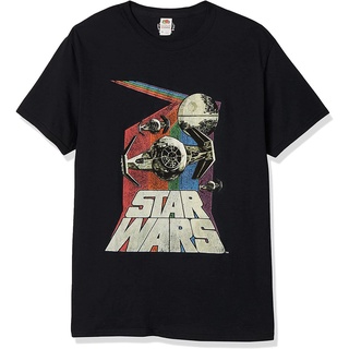 เสื้อยืดโอเวอร์ไซส์100%cotton เสื้อยืดคอวีผู้ชาย Star Wars Mens Retro Graphic T-Shirt men เสื้อ ยืด ผู้ชาย คอกลม โอเวอร