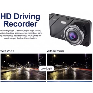 กล้องติดรถยนต์หน้า/หลัง รุ่น FH703- Full HD1296Pจอ4นิ้วรถขับรถที่จอดรถการตรวจสอบการสนับสนุนreversingกล้องวิดีโอDVR