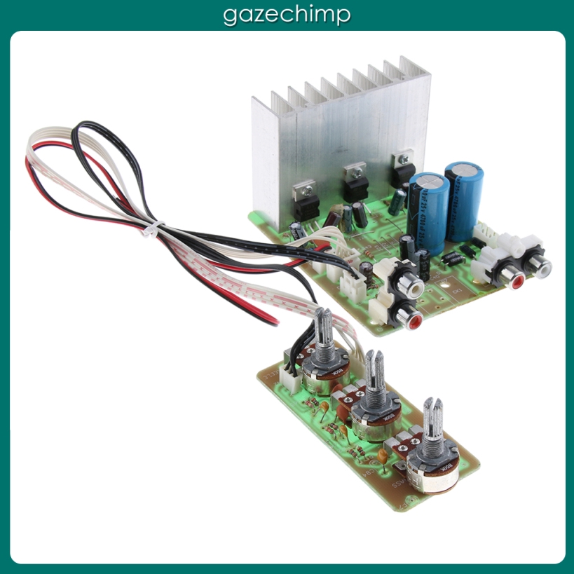 ภาพหน้าปกสินค้าtda 2030 2 . 1 3 channel แผ่นบอร์ดโมดูลขยายเสียงสเตอริโอ ac 12v