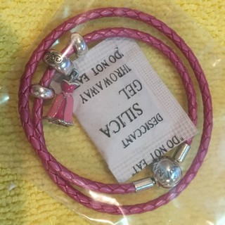 Pandora แท้ 100% สายหนังสีชมพู Moments Double Woven Leather Bracelet - Honeysuckle Pink