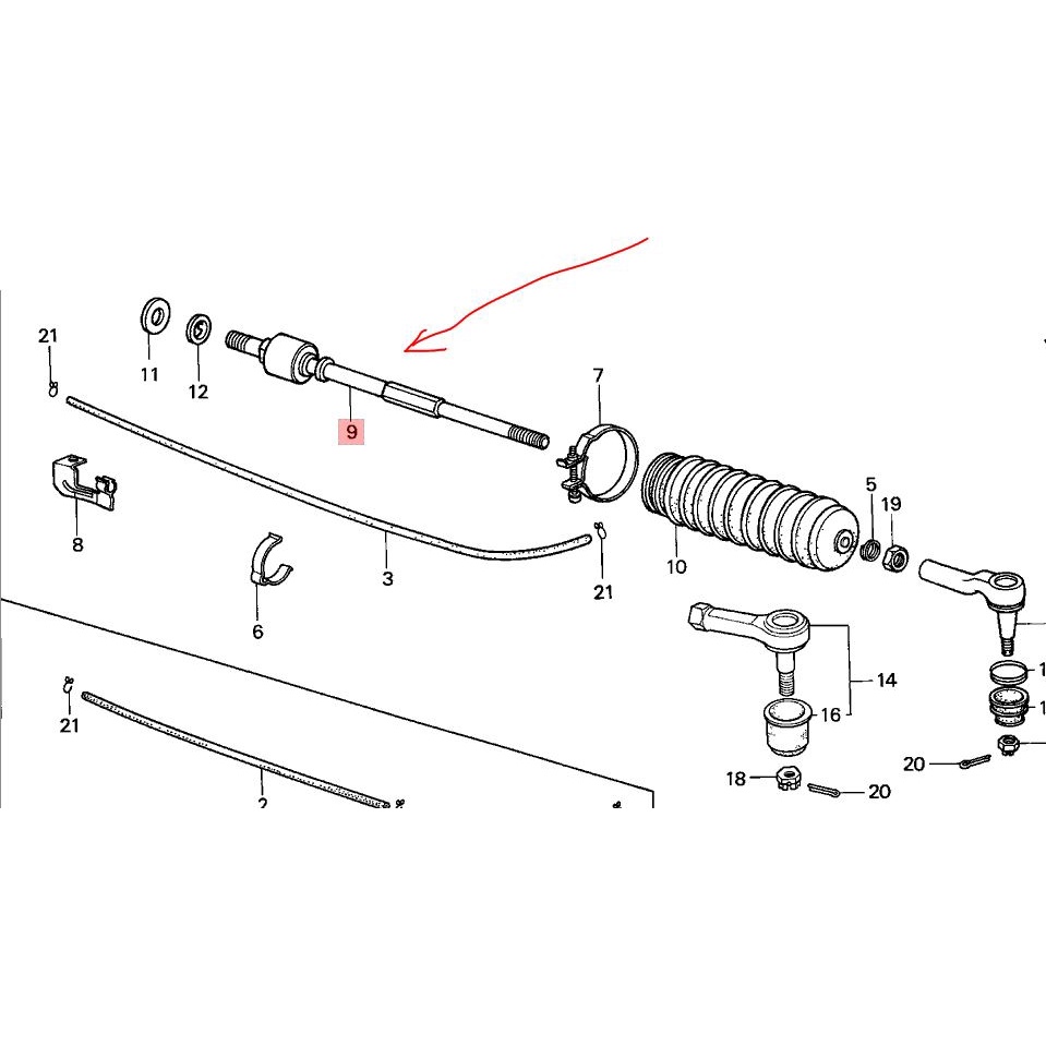 10-53521-se0-013-แกนแรคพวงมาลัย-ฮอนด้า-แอคคอร์ด-honda-accord-ปี-1986-1989-แท้ศูนย์-hd4