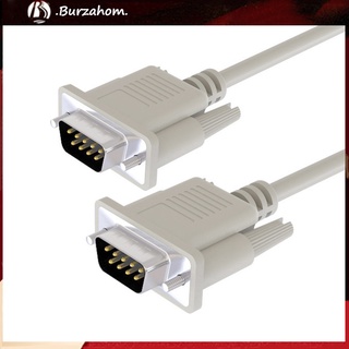 Bur_2 ชิ้น 1.5 / 3 / 5 เมตร Rs232 Db9 9Pin Serial Male To Male Com พอร์ตแปลงสายเคเบิ้ลข้อมูล