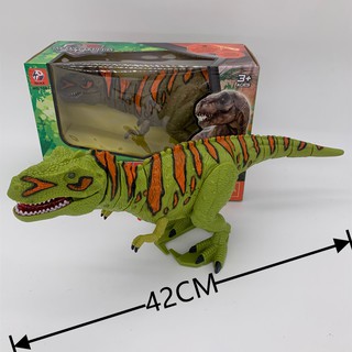 ของเล่นไดโนเสาร์3D เดินได้ มีเสียง ลิ้นมีไฟ ตามีไฟ ของเล่น dinosaur ใส่ถ่าน2AA  ของเล่นเสริมทักษะ       1061