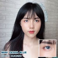 💖 Kitty Kawaii ๑ mini Olivia blue สายตา -00 ถึง -1000 Contactlens  บิ๊กอาย คอนแทคเลนส์ ราคาถูก แถมตลับฟรี