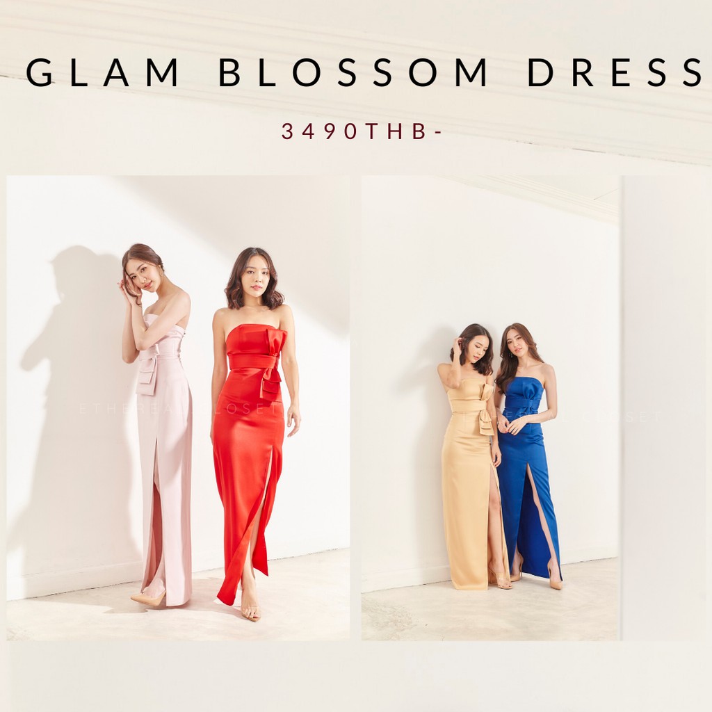 ethereal-glam-blossom-dress-ชุดเดรสออกงาน