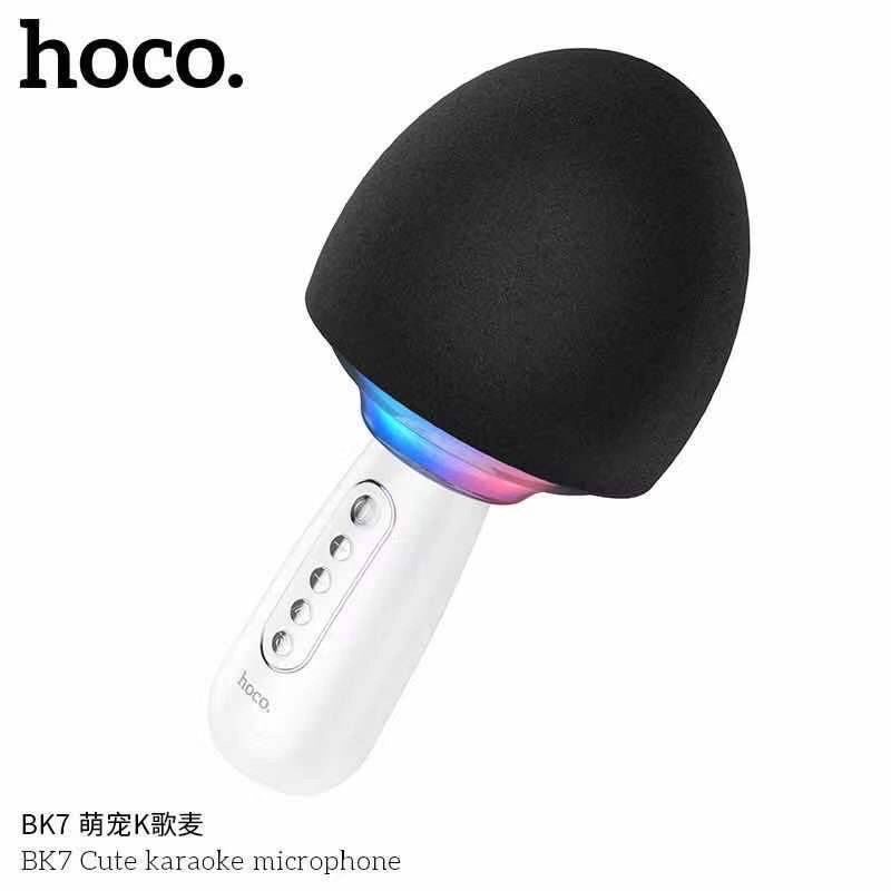 hoco-bk7-ไมค์คาราโอเกะ-hifi-ไมโครโฟน-สำหรับร้องเพลง-bluetooth-5-0-ไมโครโฟน