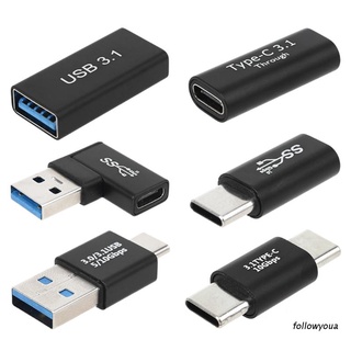 folღ Universal Type C to USB 3.0 Male Female Adapter OTG USB C to Type C Male Female Charge Data Converter Connector