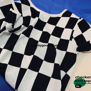 bobbygoodhouse | (pre order) Checker Knit Top