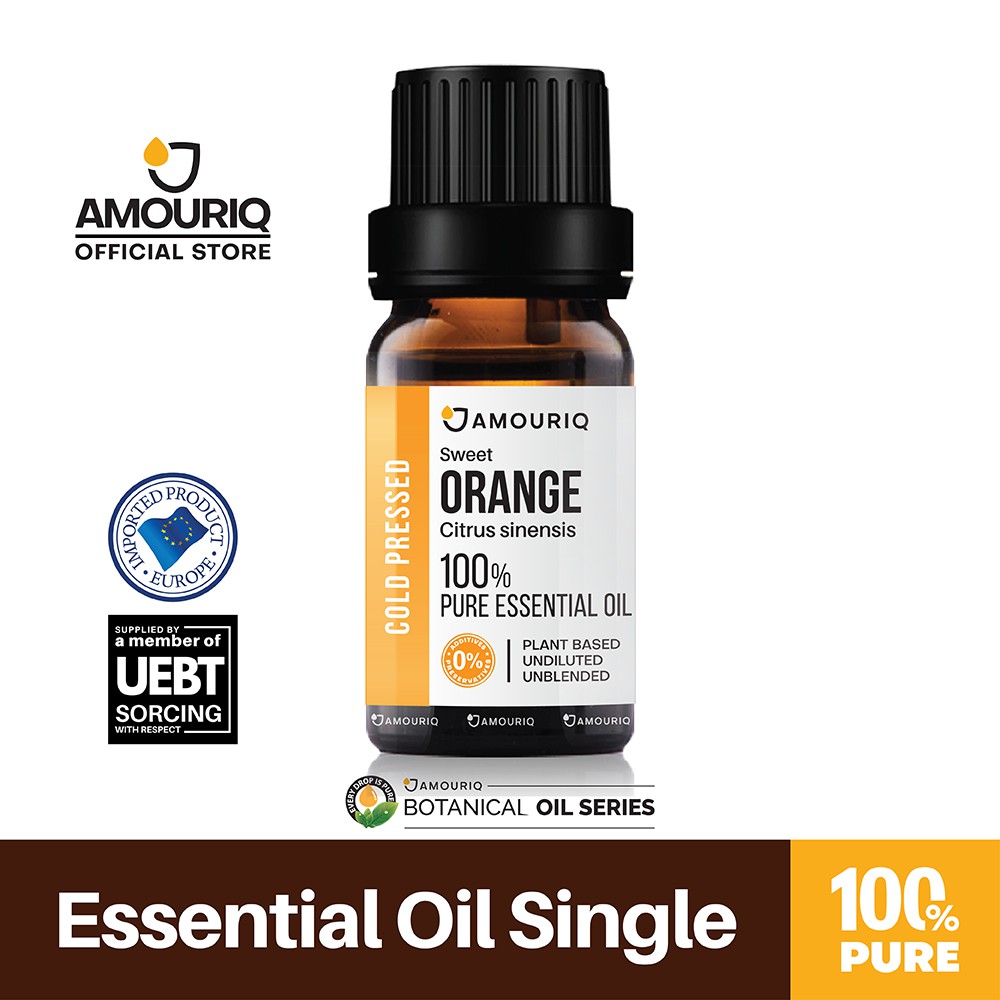 ภาพหน้าปกสินค้านํ้ามันหอมระเหยส้ม กลิ่นส้มจากเปลือกส้ม 100% บีบเย็น ชนิดเข้มข้น Sweet Orange Essential Oil Cold-pressed 100% Pure