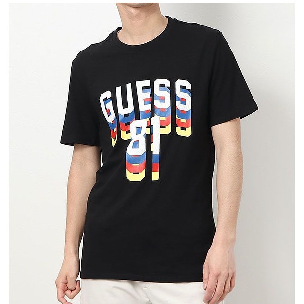 s-5xl-guess-เสื้อยืดแขนสั้น-ผ้าฝ้าย-พิมพ์ลาย-แฟชั่นฤดูใบไม้ผลิ-และฤดูร้อน-สําหรับผู้ชาย