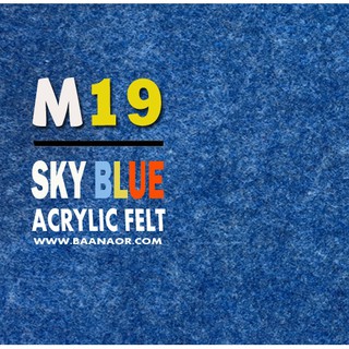 M19 ผ้าสักหลาด สองหน้า เนื้อนิ่ม ตัดแบ่งขนาดชิ้นเล็ก จำนวน 1 ชิ้น Acrylic Felt Craft Sewing Felt Fabric